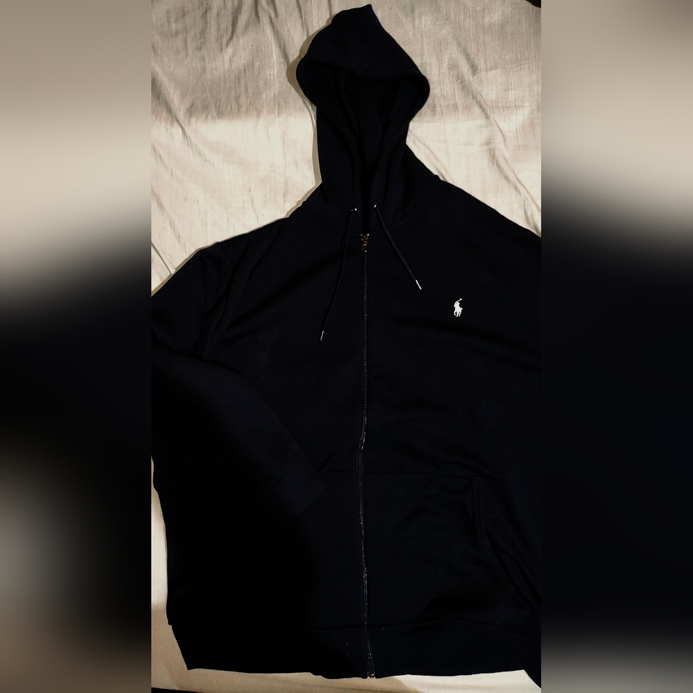 Ralph Lauren Men's Black Zip-Up Sweater